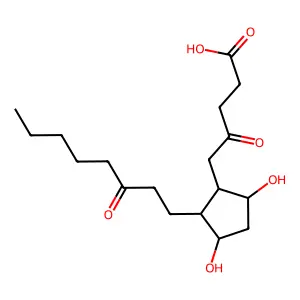 2,3-Dinor-6,15-diketo-13,14-dihydroprostaglandin F1alpha structure