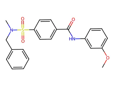 4-[benzyl(methyl)sulfamoyl]-N-(3-methoxyphenyl)benzamide structure