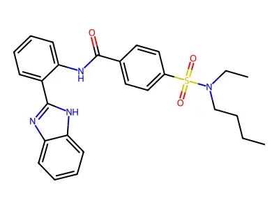 N-[2-(1H-benzimidazol-2-yl)phenyl]-4-[butyl(ethyl)sulfamoyl]benzamide structure