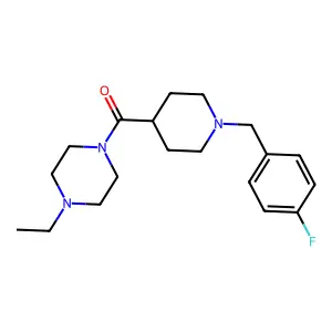 (4-Ethylpiperazin-1-yl)-[1-[(4-fluorophenyl)methyl]piperidin-4-yl]methanone structure