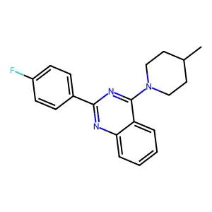 2-(4-Fluorophenyl)-4-(4-methylpiperidin-1-yl)quinazoline structure