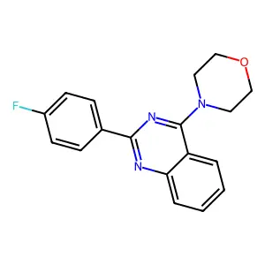 4-(2-(4-Fluorophenyl)quinazolin-4-yl)morpholine structure