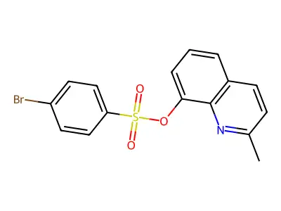 (2-Methylquinolin-8-yl) 4-bromobenzenesulfonate structure