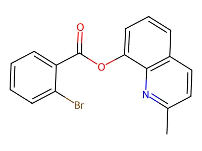 2-Methyl-8-quinolyl 2-bromobenzoate structure