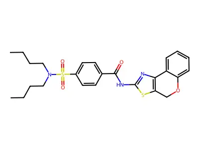 N-{4H-Chromeno[4,3-D][1,3]thiazol-2-YL}-4-(dibutylsulfamoyl)benzamide structure