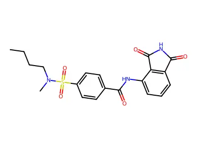 4-[butyl(methyl)sulfamoyl]-N-(1,3-dioxoisoindol-4-yl)benzamide structure