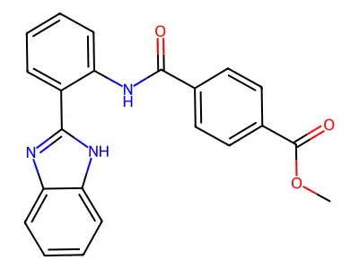 methyl 4-[[2-(1H-benzimidazol-2-yl)phenyl]carbamoyl]benzoate structure