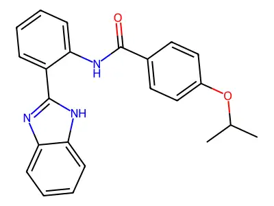 N-(2-(1H-benzo[d]imidazol-2-yl)phenyl)-4-isopropoxybenzamide structure
