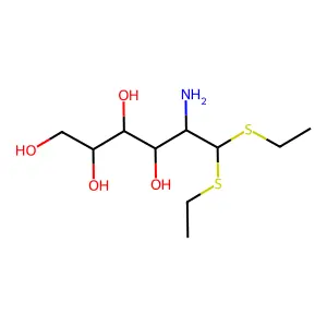 d-Glucosamine, diethylmercaptal structure