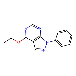 4-Ethoxy-1-phenylpyrazolo[3,4-d]pyrimidine structure