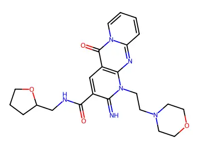 C23H28N6O4 structure