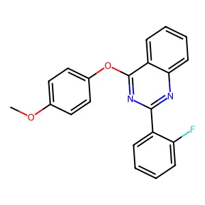 2-(2-Fluorophenyl)-4-(4-methoxyphenoxy)quinazoline structure