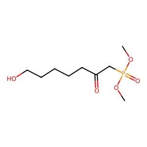 1-Dimethoxyphosphoryl-7-hydroxyheptan-2-one structure