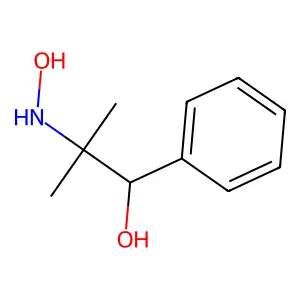 Benzenemethanol, alpha-(1-(hydroxyamino)-1-methylethyl)- structure