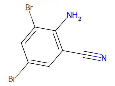 2-Amino-3,5-dibromobenzonitrile structure