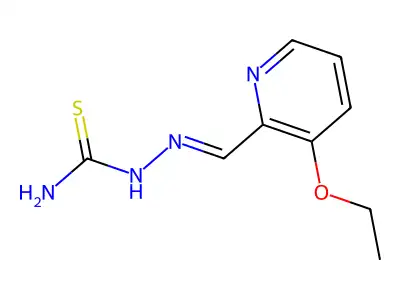 [(3-Ethoxy-2-pyridinyl)methylideneamino]thiourea structure