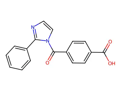 Benzoic acid, carbonylbis(((2-phenyl-1H-imidazol-1-yl)carbonyl)- structure
