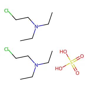 2-氯-N,N-二乙基乙胺硫酸盐(2:1) structure