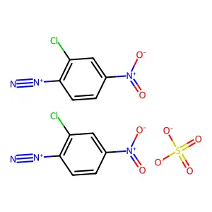 2-氯-4-硝基苯重氮鎓硫酸盐(2:1) structure