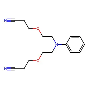 3,3'-((Phenylimino)bis(ethane-2,1-diyloxy))bispropiononitrile structure
