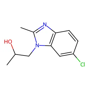 1H-Benzimidazole-1-ethanol, 6-chloro-alpha,2-dimethyl- structure