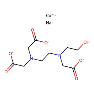 Cupric sodium HEDTA structure