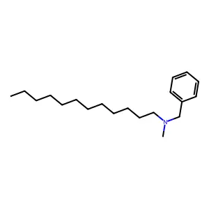 N-benzyl-N-methyl-dodecan-1-amine structure