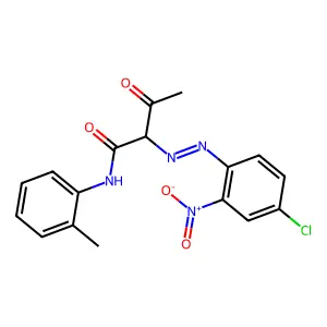 Butanamide, 2-[2-(4-chloro-2-nitrophenyl)diazenyl]-N-(2-methylphenyl)-3-oxo- structure