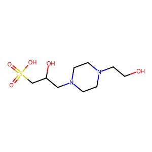1-Piperazinepropanesulfonic acid, beta-hydroxy-4-(2-hydroxyethyl)- structure