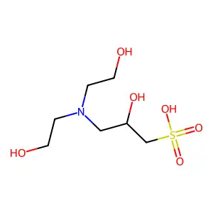 1-Propanesulfonic acid, 3-(bis(2-hydroxyethyl)amino)-2-hydroxy- structure