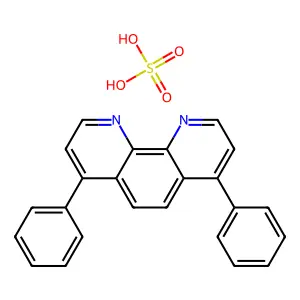 4,7-二苯基-1,10-菲咯啉硫酸盐(1:1) structure