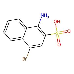1-氨基-4-溴-2-萘磺酸 structure