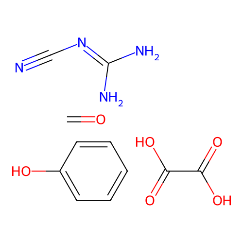 2-Cyanoguanidine;formaldehyde;oxalic acid;phenol structure