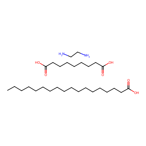 Ethane-1,2-diamine;nonanedioic acid;octadecanoic acid structure