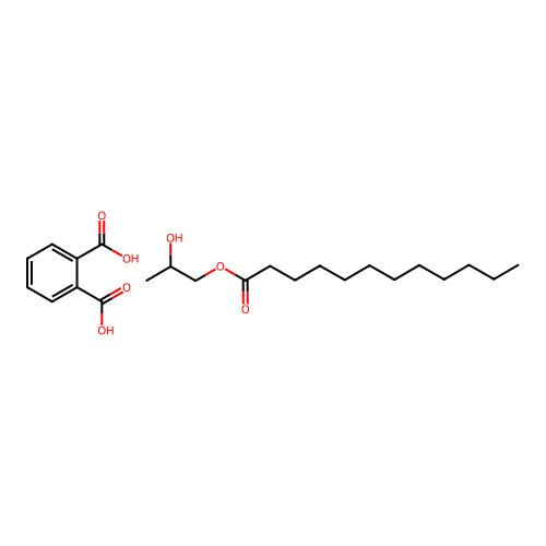 Benzene-1,2-dicarboxylic acid--2-hydroxypropyl dodecanoate (1/1) structure