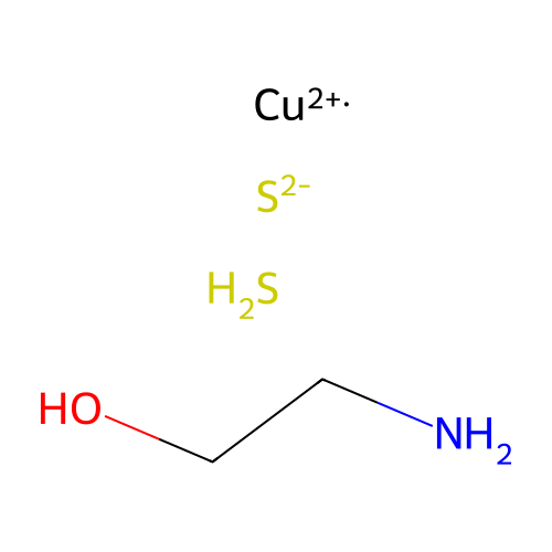 Copper;2-aminoethanol;sulfane;sulfide structure