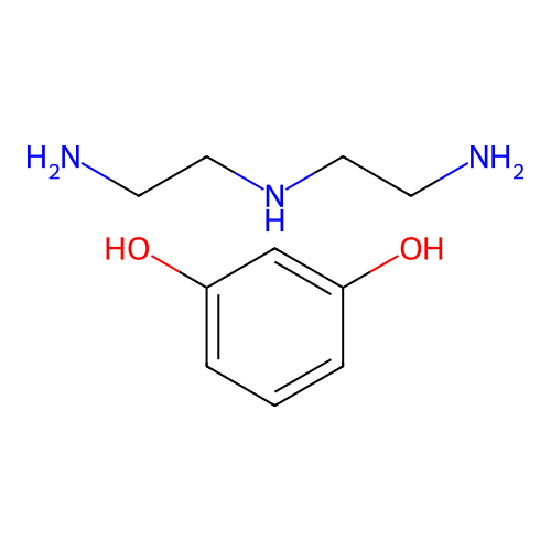 1,3-Benzenediol, reaction products with diethylenetriamine structure