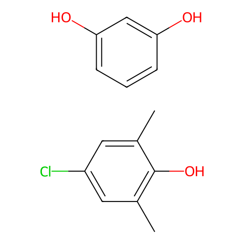 1,3-Benzenediol, reaction products with 4-chloro-2,6-dimethylphenol structure