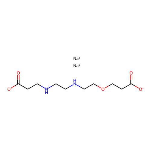 Disodium 3-[(2-{[2-(2-carboxylatoethoxy)ethyl]amino}ethyl)amino]propanoate structure