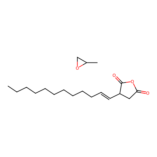3-[(E)-dodec-1-enyl]oxolane-2,5-dione;2-methyloxirane structure