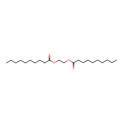 2-Decanoyloxyethyl decanoate structure