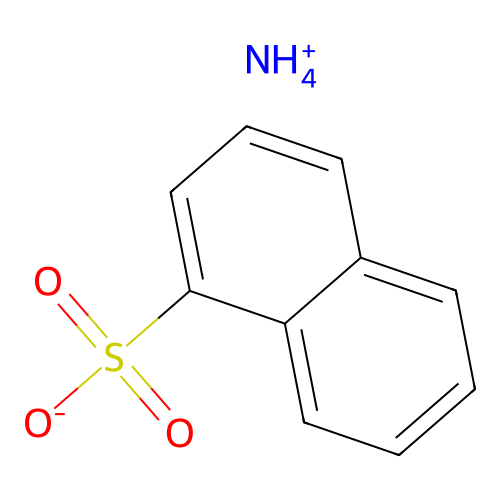 1-Naphthalenesulfonic acid, ammonium salt (1:1) structure