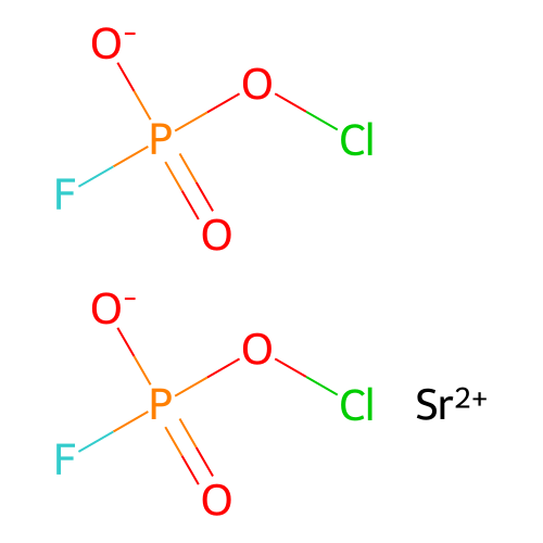 Strontium chlorooxy(fluoro)phosphinate structure
