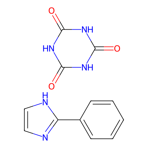 1,3,5-Triazine-2,4,6(1H,3H,5H)-trione, compd. with 2-phenyl-1H-imidazole (1:1) structure