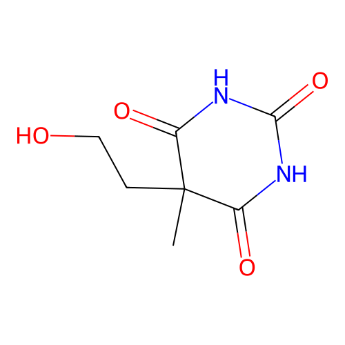 5-(2-Hydroxyethyl)-5-methylpyrimidine-2,4,6(1h,3h,5h)-trione structure