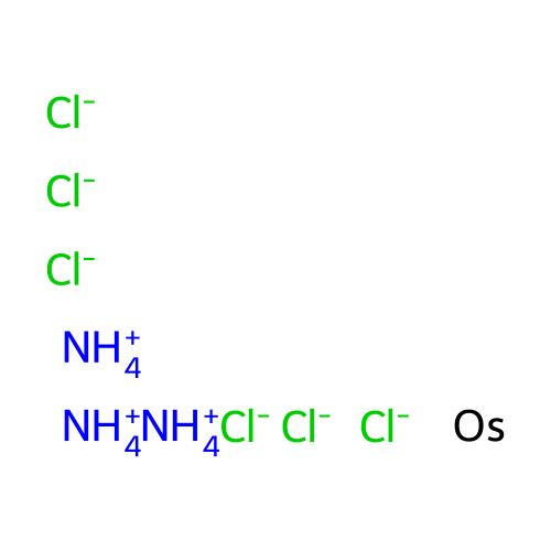 Osmate(3-), hexachloro-, ammonium (1:3), (OC-6-11)- structure