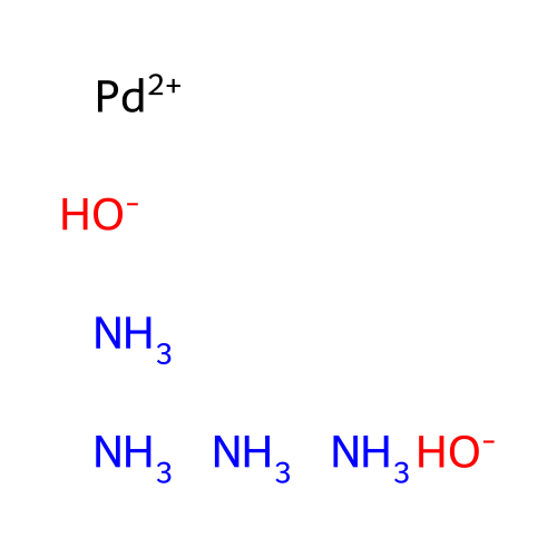 Palladium(2+), tetraammine-, hydroxide (1:2), (SP-4-1)- structure