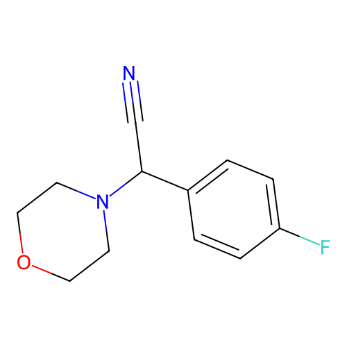 (4-Fluorophenyl)(morpholin-4-yl)acetonitrile structure