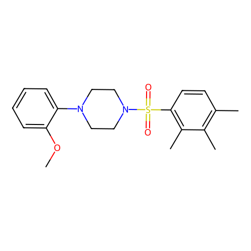 1-(2-Methoxyphenyl)-4-(2,3,4-trimethylphenyl)sulfonylpiperazine structure