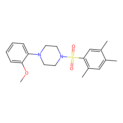 1-(2-Methoxyphenyl)-4-(2,4,5-trimethylphenyl)sulfonylpiperazine structure
